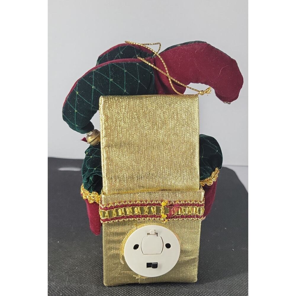 Vintage Jester Ornament in Gold Decorative Box – 6 Tall Handmade Style - Picture 6 of 6